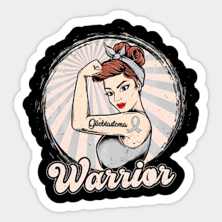 Women's Glioblastoma  Glioblastoma Awareness Sticker